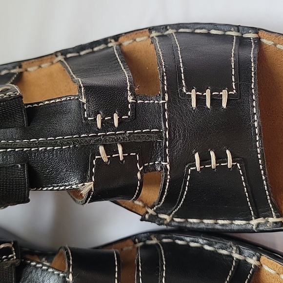 NATURALIZER Natural Soul. Sandal Black Leather. Size 6.5 - Picture 5 of 17